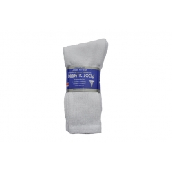 Diabetic Crew Sock White King Size 13-15 