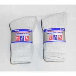 Grey Crew Socks Size 6-8