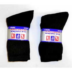Black Crew Socks Size 6-8 1/2