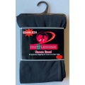 Black Seamless Fleece Lined Leggings Queen Size