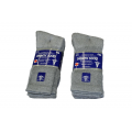 Grey Diabetic Crew Sock Size 9-11