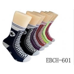 Sneaker Pattern Crew Sock Size 9-11