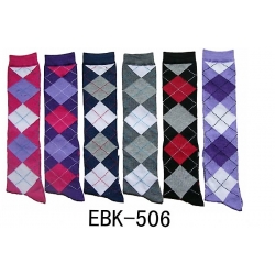 Argyle Knee Highs Sock Size 9-11
