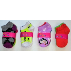 Girls Ankle Socks Assortment Size 2-4