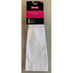 White Compression Socks Size 9-11