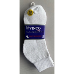 White Quarter Sock Size 9-11