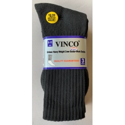 Black Crew Socks Size 9-11