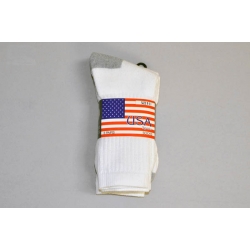 White Crew With Grey Heel & Toe Size 9-11