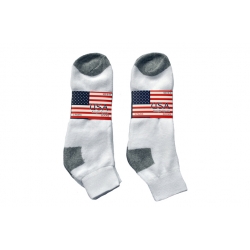White Quarter Sock With GHT Size 10-13 