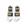 White No Show Ankle Socks Size 10-13