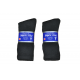 Black Diabetic Crew Sock Size 10-13