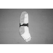 White w/ Grey Soles Quarter Sock King Size