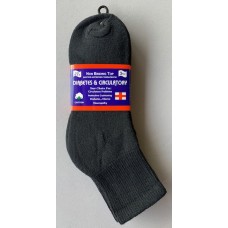 Black Diabetic Quarter Socks Size 9-11 Black Diabetic Quarter Socks Size 9-11