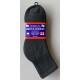 Black Diabetic Quarter Socks Size 9-11