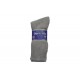 Grey Diabetic Crew Socks Size 13-15
