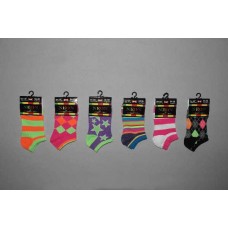Neon Ankle Sock Size 6-81/2 